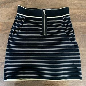 Rag & Bone Striped Zipper Skirt with Pockets